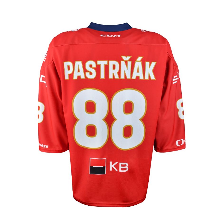 CCM Reprezentační dres CCM s reklamou červený Pastrňák
