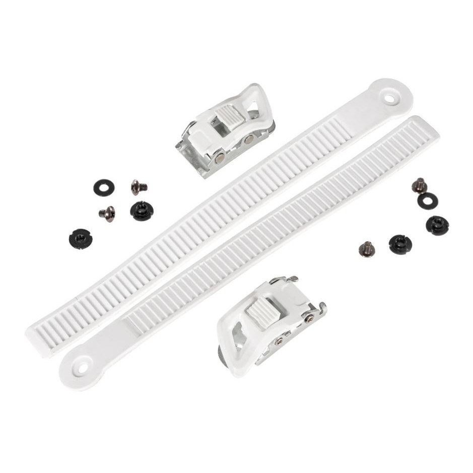 Powerslide Pásek + přezka Powerslide Shadow Buckle Set White