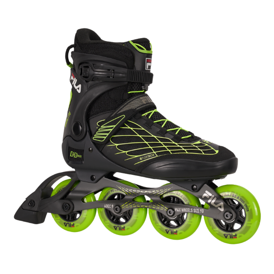 Fila Kolečkové brusle Fila Ghibli 90 Black/Lime