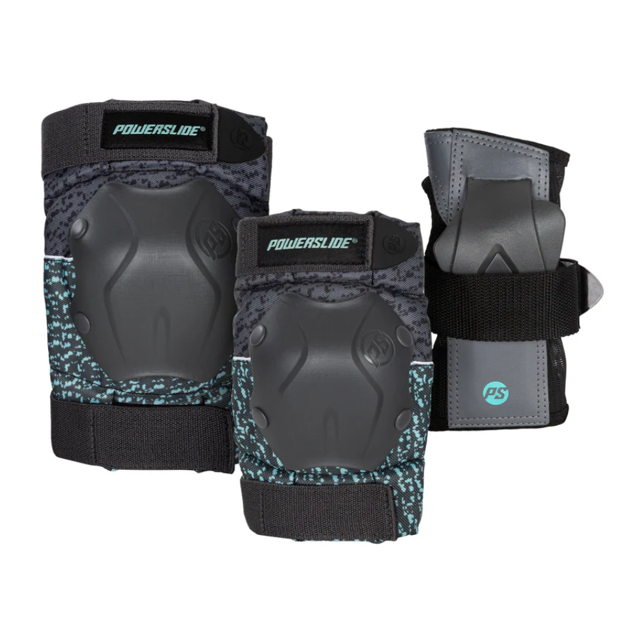 Powerslide Chrániče Powerslide Standard Black/Teal (sada)