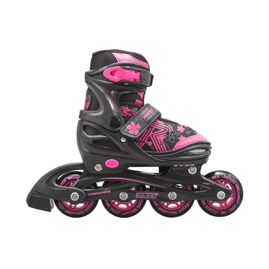 Roces Dětské kolečkové brusle Roces Jokey 3.0 Girl Black-Pink